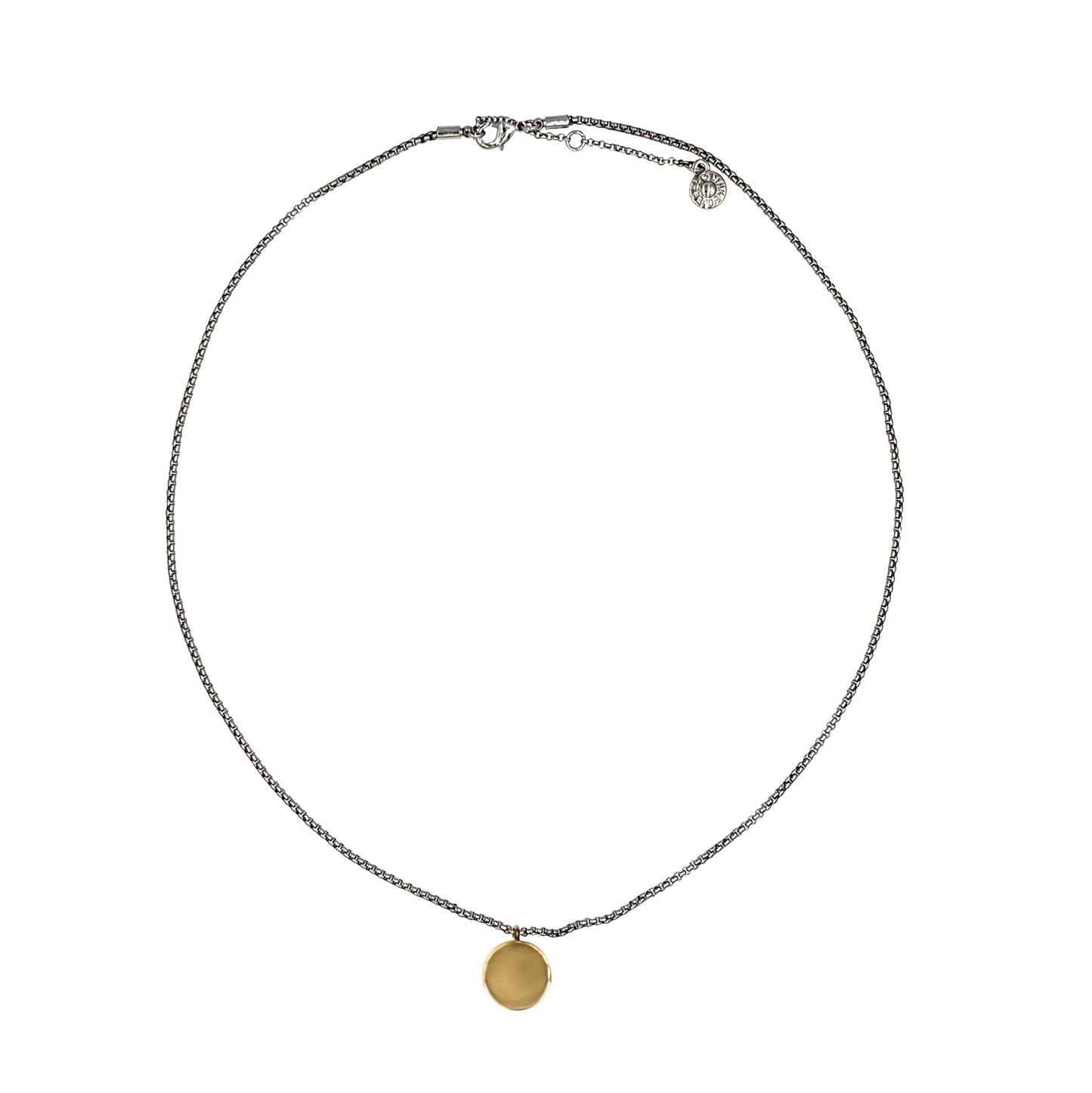 Simple Round Pendant Necklace