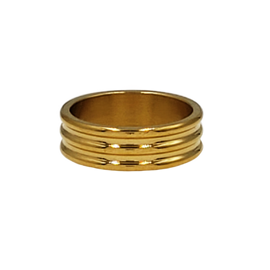 3 Rim Gold Plated Ring