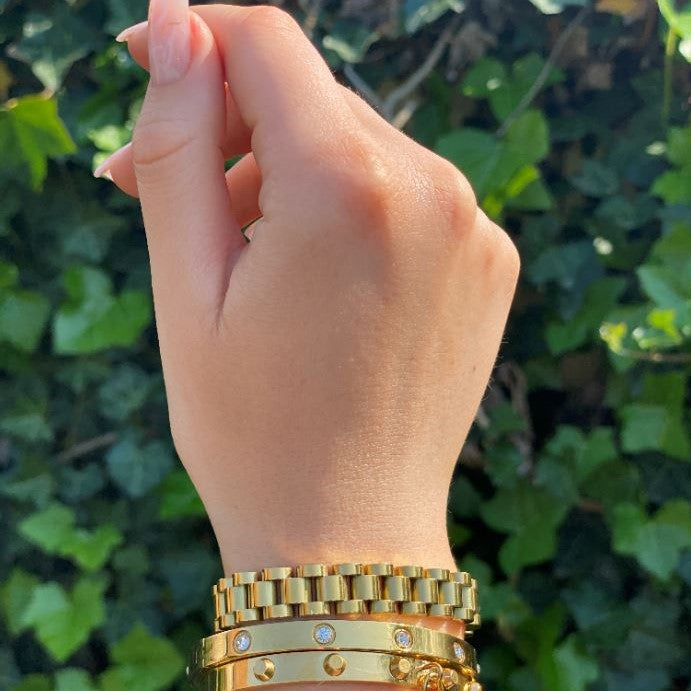 Gold Plated Watch Chain Bracelet