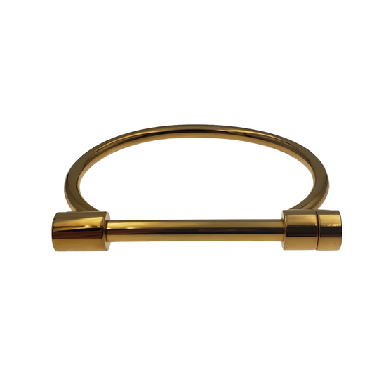 Gold Plated Rounded Bar Bangle